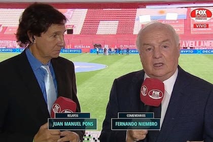 En mayo de 2021, Fernandp Niembro volvió a comentar fútbol luego de seis años: lo hizo en el encuentro entre Huracán e Independiente