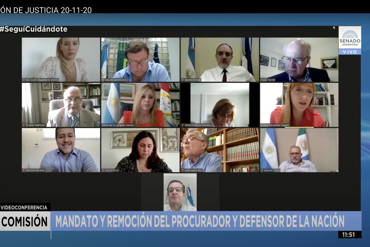 En medio de la discusión en la Comisión de Justicia, a Lousteau se le encendió el micrófono accidentalmente y se lo escuchó decir "Boludo estoy en la Comisión"