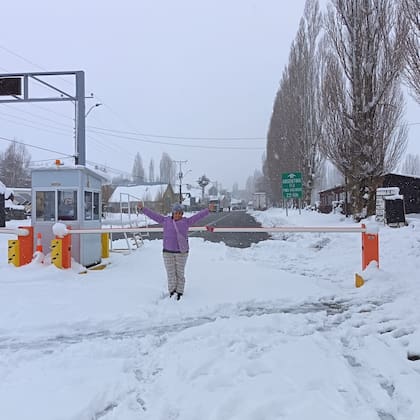 En medio de la nieve: María Jesus