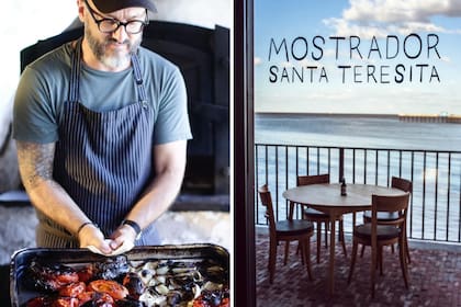 En Mostrador Santa Teresita se despliegan los platos sobre un largo mosrador donde los comensales pueden elegir