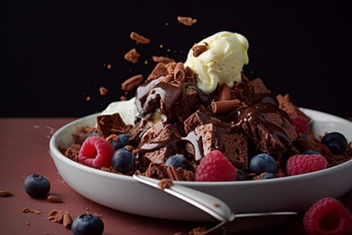 En muchas publicidades de postres o helados, se utiliza queso untable con almidón para generar el efecto "cremoso"
