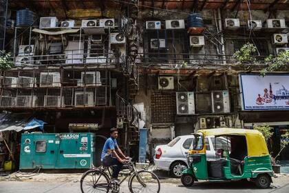 En Nueva Delhi, los equipos de aire acondicionado contribuyen a la ola de calor