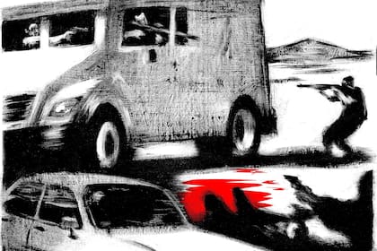 En octubre de 1995, un grupo comando frenó la marcha del camión de caudales cerca de un paraje desolado; abrieron fuego para amedrentar a los portavalores y alzarse con los 400.000 dólares que llevaban, pero los policías que iban en el vehículo no se amilanaron: mataron a un delincuente e hirieron a