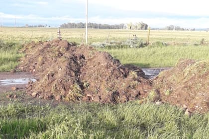 Escándalo porque un intendente de La Cámpora bloqueó una calle con montículos de tierra para frenar el robo de vacas