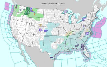 En Oregon, Washington, Wyoming, Montana e Idaho, una nueva tormenta podría traer fuertes precipitaciones que provocarían inundaciones repentinas