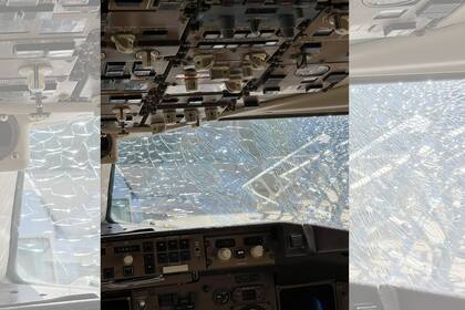 En otro vuelo de Delta Airlines se rompió el parabrisas del avión