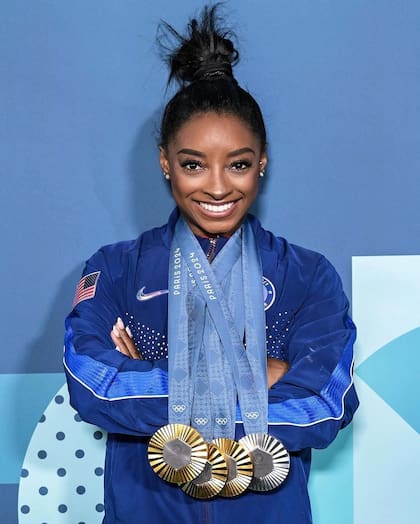 En París 2024, Simone Biles volvió al podio tras hacerse de tres medallas doradas y una de plata