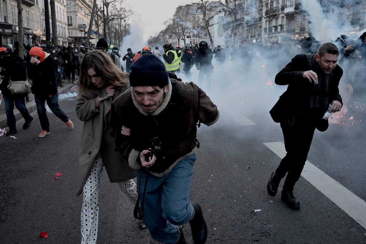 En París, se registró otra jornada de marchas e incidentes