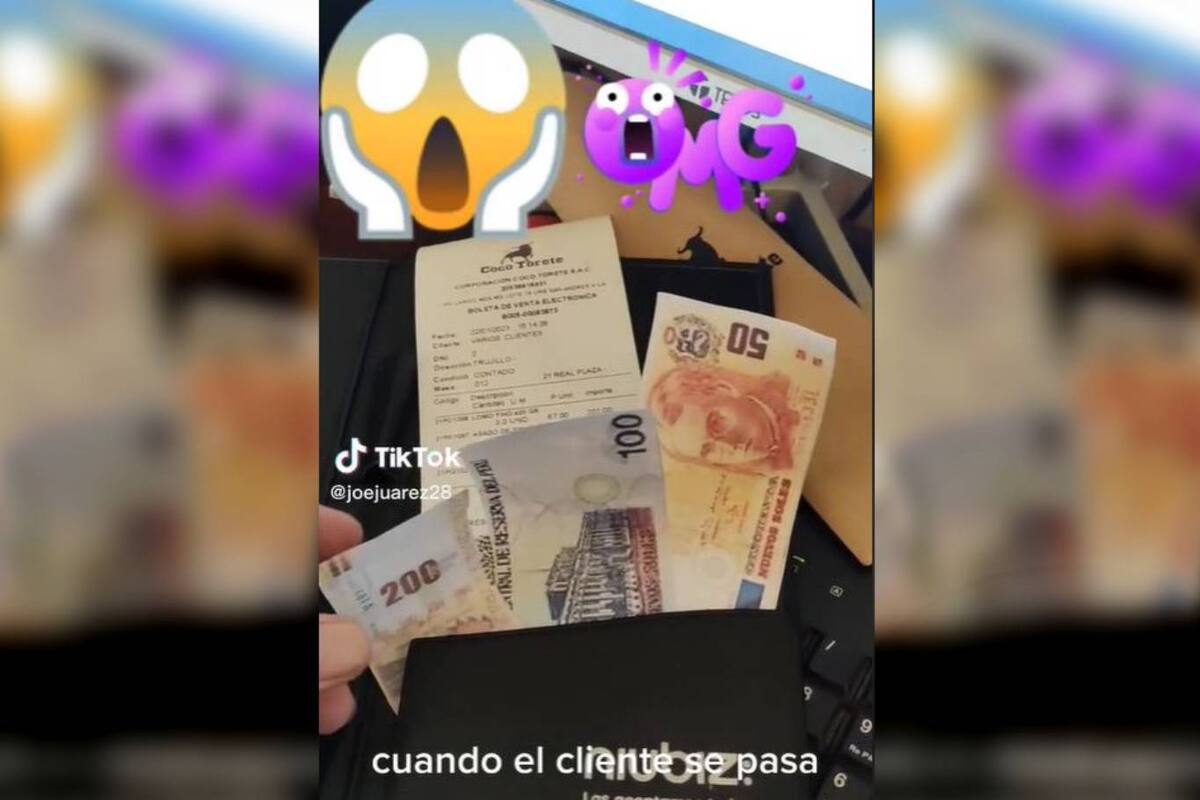 En Perú, a un mozo le dejaron una propina generosa, pero la verdad no era lo que parecía y el camarero se decepcionó en grande