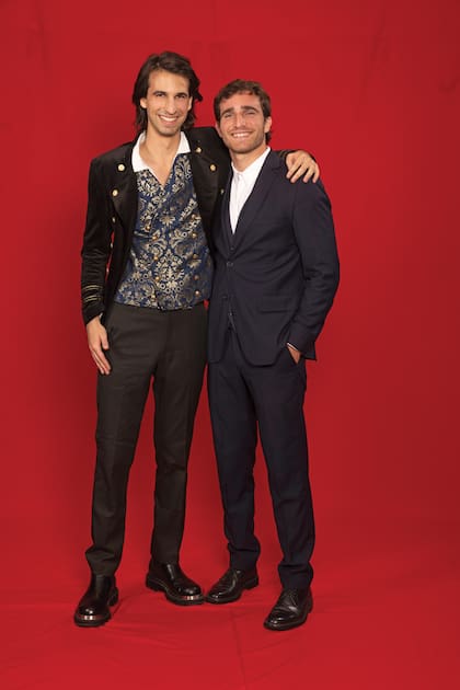 En plan familia, Franco y Valentín Yan también disfrutaron de la ceremonia