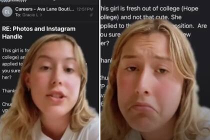 En plena búsqueda de su primer trabajo, Gracie Lorincz recibió un mail que nunca hubiera imaginado