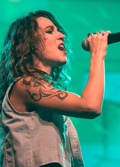 En pleno show
