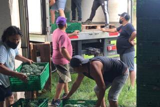 Rescatan y reparten más de 50.000 kilos por mes de verduras y frutas para ayudar