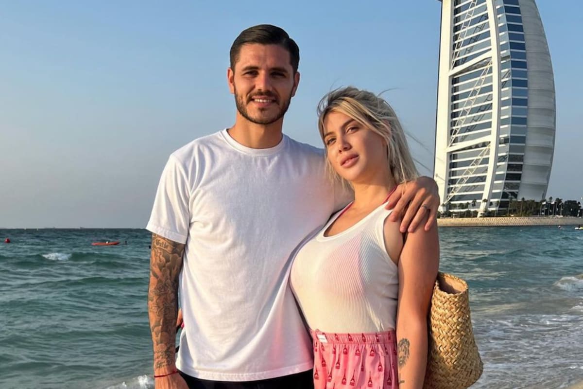 En pleno viaje de reconciliación de Mauro Icardi y Wanda Nara en los Emiratos Árabes, apareció una foto de la empresaria junto a un fanático que copia al futbolista
