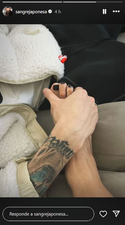 En redes notaron que se trataba de Lauty Gram (Captura: Instagram @sangrejaponesa)