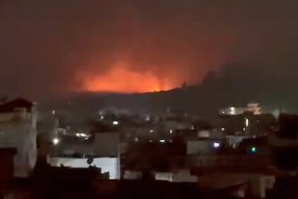 En redes sociales circularon imágenes de los bombardeos en Kabul