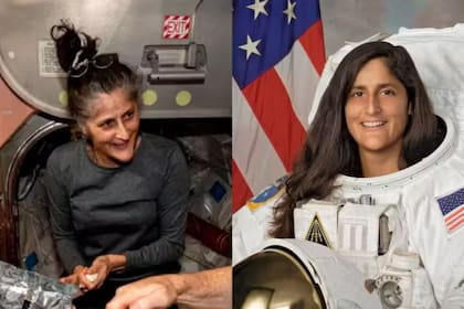 En redes sociales se volvieron virales fotos con comparaciones sobre cómo se encontraba Sunita antes de su viaje al espacio y cómo está ahora