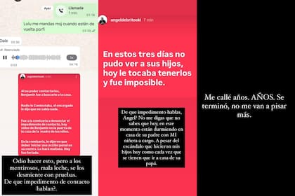 En respuesta a Ángel De Brito, la China Suárez le respondió en sus historias de Instagram tiempo mas tarde