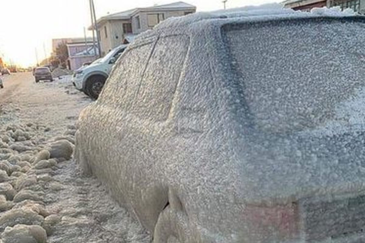En Río Grande, la temperatura alcanzó los 14,5 grados bajo cero a las 8 de la mañana