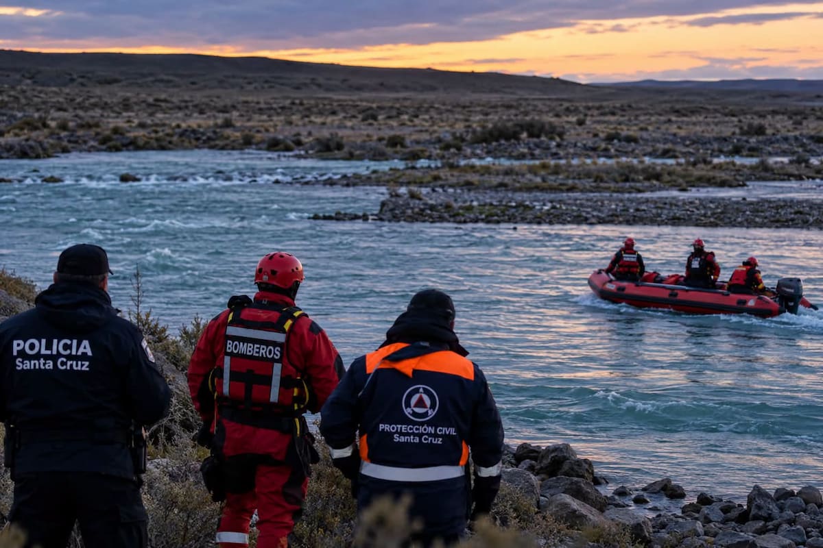 En Santa Cruz: buscan a dos hermanos de 10 y 12 años que fueron arrastrados por el río.