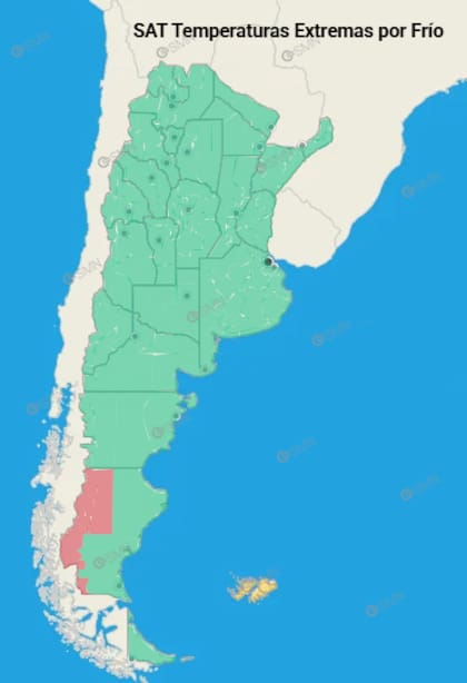 En Santa Cruz persiste el frío