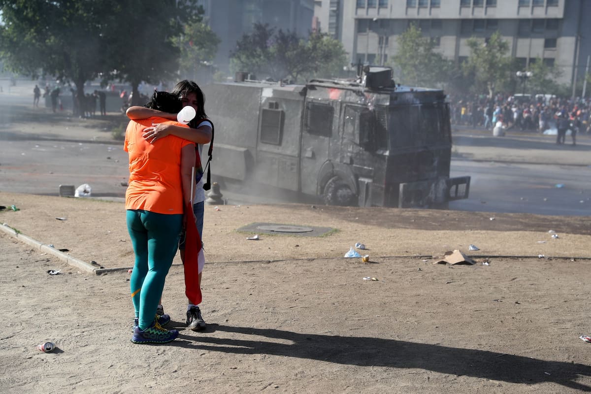 En Santiago hubo manifestaciones, pero de menor intensidad que en los días previos