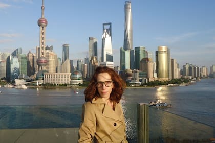 En Shangai, una de las ciudades a las que viajaba por su trabajo en una agencia de publicidad.