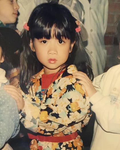 En su infancia.