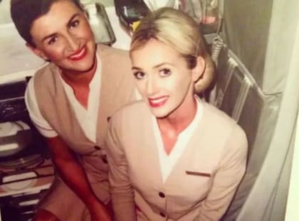 En su carrera como azafata de Emirates, Laura Anderson pudo conocer a otras celebridades