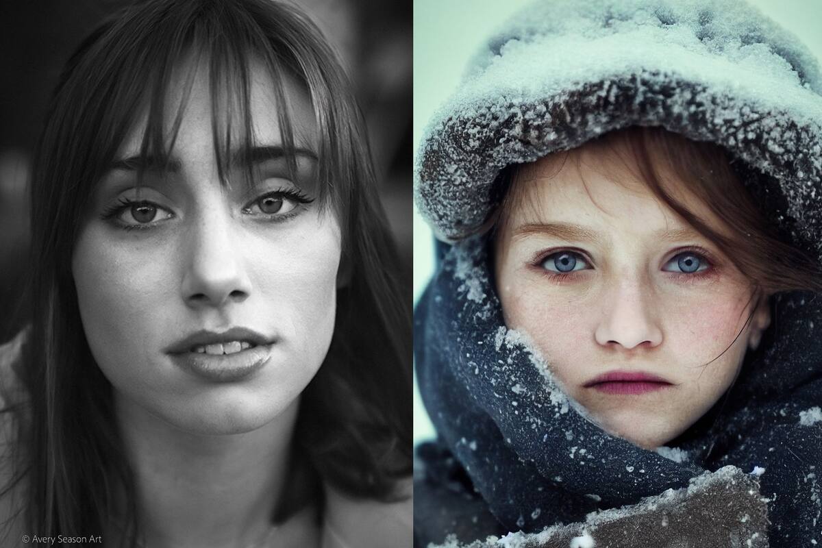 En su cuenta de Instagram Jos Avery alterna retratos de personas reales con otros generados por inteligencia artificial, con tal realismo que es casi imposible distinguir unos de otros