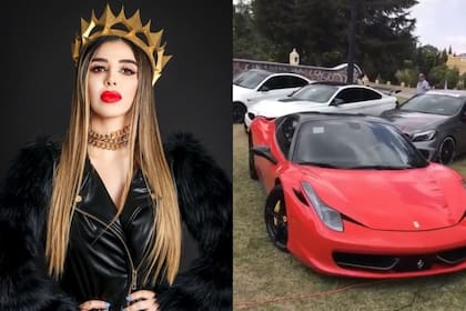 En su cuenta TikTok, Coronel sube videos donde muestra autos de alta gama, ropa y celebraciones