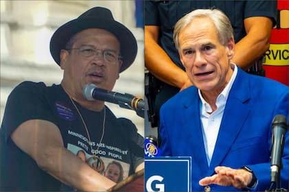 En su mensaje, Keith Ellison acusó a Abbott de convertir a Texas "en un estado santuario para criminales violentos"
