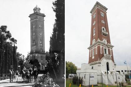 En su momento la construcción de la torre llamó mucho la atención porque era una zona rodeada de campos de quinteros y floricultores. Fue erigida como parte del castillo del empresario vascofrancés Bernardo Ader y luego donada por su familia a la Argentina.