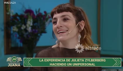 En su paso por el Almorzando con Juana contó todo sobre su obra y cómo lo sobrellevó siendo madre de dos hijos