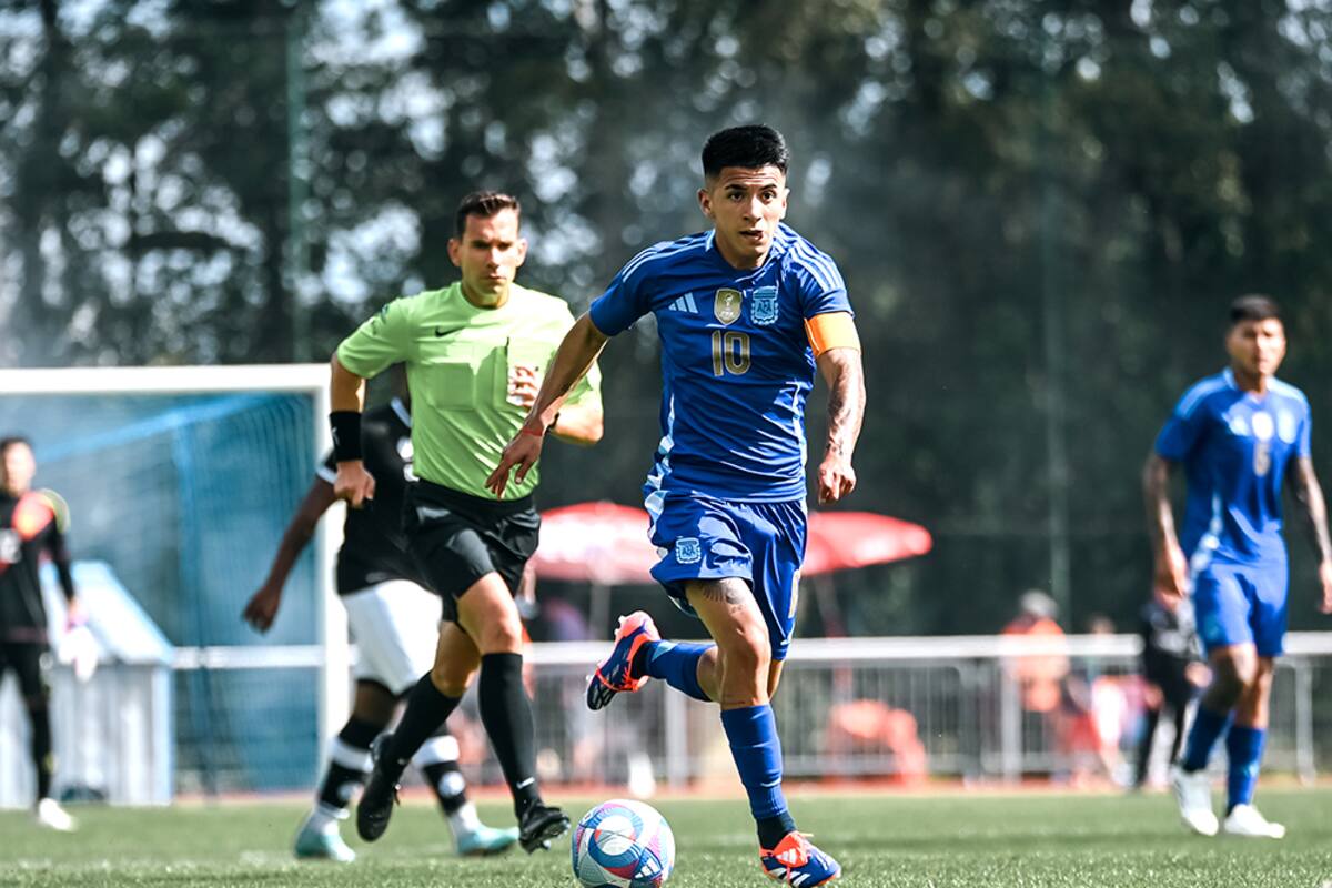 En su primer amistoso, la selección argentina Sub 23 goleó a un combinado de Francia