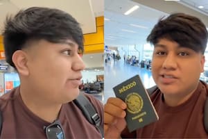 En su primer viaje dentro de Estados Unidos, relató paso a paso cómo presentó su documento nacional y superó el control de seguridad