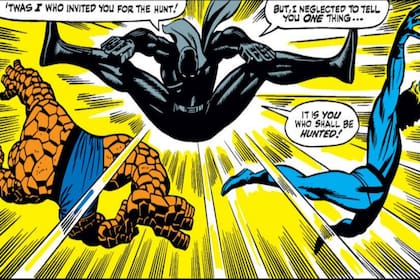 En su primera aparición, T´Challa midió fuerzas con Los cuatro fantásticos y demostró ser un rival a la altura del súper grupo