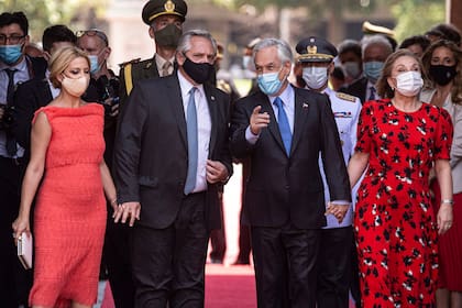 En su primera visita de Estado, el presidente Alberto Fernández arribó a Chile este mediodía para desarrollar una serie de actividades bilaterales