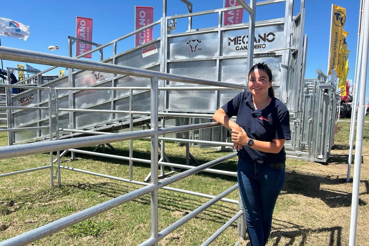 En su stand en Expoagro, María Clara Mato