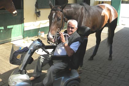 En su stud de Palermo, el lugar de trabajo cada mañana