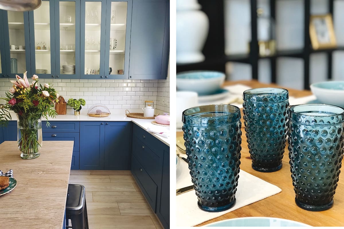 En su versión más clásica, el color del 2020 invade los ambientes con tapicería, revestimientos y hasta en la vajilla. Un tono que promete calma, conexión y confianza