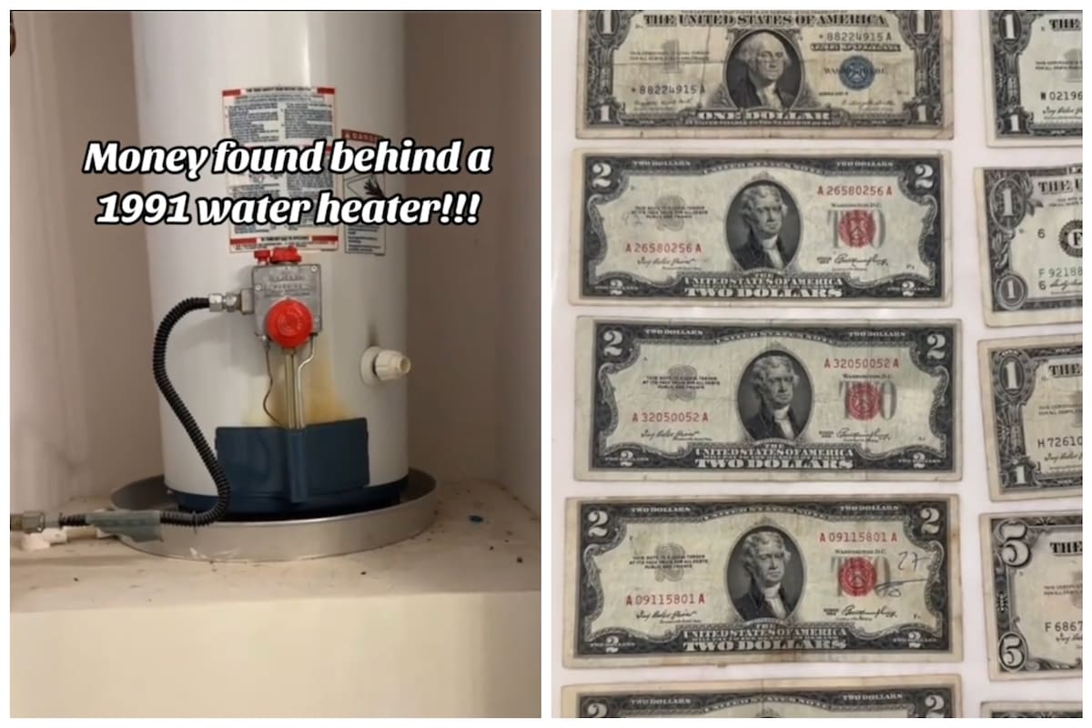 En su viejo calentador, un usuario encontró un tesoro escondido