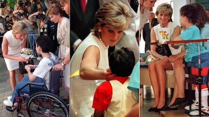 En su visita a la Argentina, recorrió distintas instituciones de beneficencia y estrechó manos con todos, sin guantes