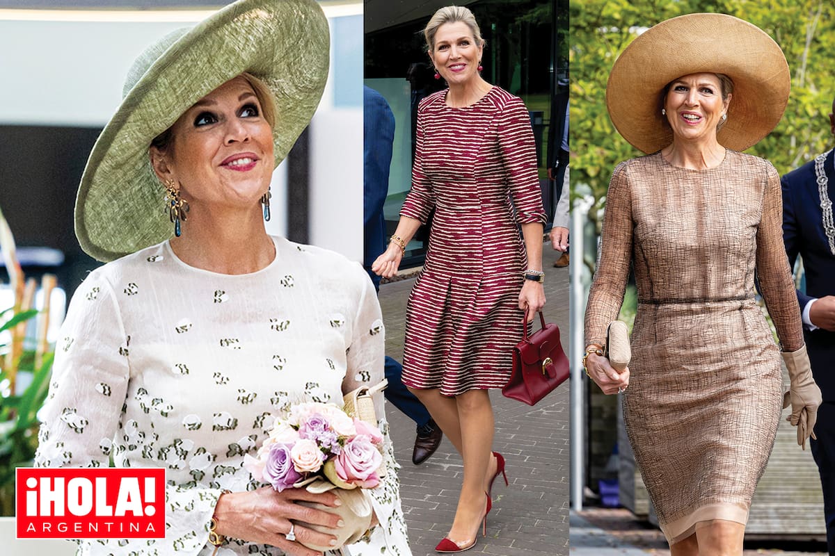 En su vuelta a Países Bajos, Máxima lució vestidos elegantes y descontracturados de la firma belga Natan, creada por el interiorista Edouard Vermeulen, es una de las favoritas de Máxima, al igual que de Brigitte Macron, Letizia y Silvia de Suecia.