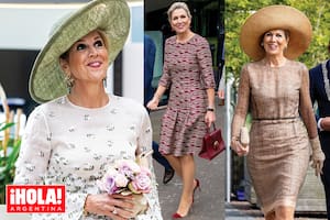 En su vuelta a Países Bajos, Máxima lució vestidos elegantes y descontracturados de la firma belga Natan, creada por el interiorista Edouard Vermeulen, es una de las favoritas de Máxima, al igual que de Brigitte Macron, Letizia y Silvia de Suecia.