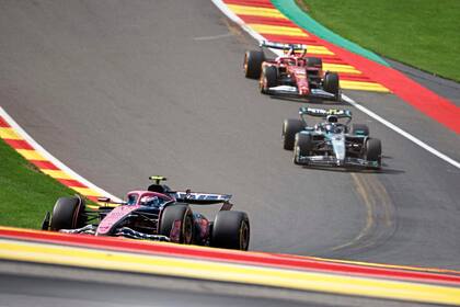 En subida: Franco Colapinto en el circuito de Spa-Francorchamps, donde la frustración volvió a apoderarse del piloto argentino