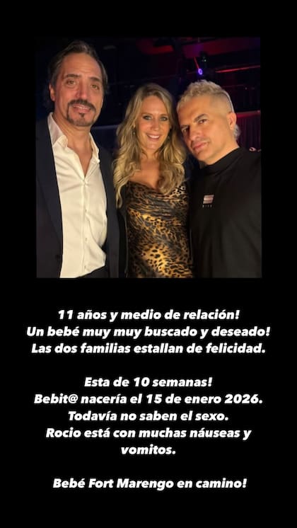 En sus historias, el periodista reveló que la modelo transita la décima semana de embarazo y se encuentra con muchas náuseas (Foto: Instagram @angeldebritooki)