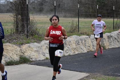 En sus tiempos libres, Mónica se dedica al running
