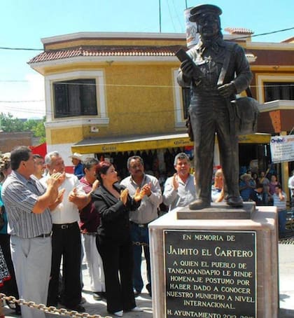 En Tangamandapio, la ciudad donde Jaimito decía que había nacido, hay una estatua que recuerda al cartero de la vecindad