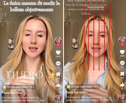 En Tik-Tok una influencer asegura tener el filtro para medir de manera objetiva la belleza: https://vm.tiktok.com/ZMkuAnnXU/